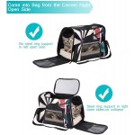 Cible de transport pour animaux de compagnie 1 souple Sac de transport pour chats chiens chiots Confortable portable et pliable Approuvé par les compagnies aériennes