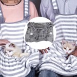 Tablier de poche pour animal de compagnie : petit chat sac de transport mains libres en coton respirant pour garder les petits chats.