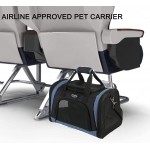 Sac de transport pour animaux domestiques sac de transport pour animaux domestiques tapis amovible et maille respirante sac de transport pliable pour chiens et chats avec nœud et distributeur