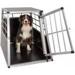 TecTake Cage Box Caisse de Transport pour Chien Mobile Aluminium diverses Tailles au Choix Simple Grand | No. 400651