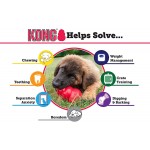 KONG Puppy Caoutchouc Naturel Premières Dents Jouet à Mâcher Chasser et Rapporter Coloris Variable Pour Chiot Grande Taille