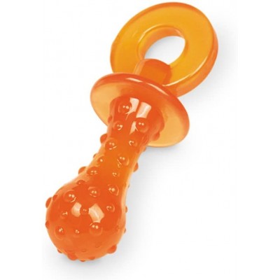 Nobby TPR Spiky Tétine Jouet pour Chien Orange 10 cm