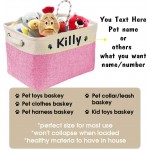 Pet Artist Panier de rangement pliable pour jouets pour chien personnalisé – Boîte de rangement rectangulaire pour jouets manteaux vêtements et accessoires pour chien