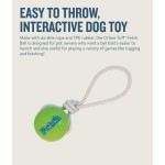 Planet Dog Balle pour chien Fetch en Orbee-Tuff avec corde vert