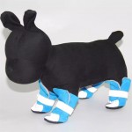 XZJJZ 4 pièces chien chiot chaussures réfléchissantes poméranien Teddy Bichon bottes pour animaux de compagnie à semelles souples accessoires pour chien Color : Purple Size : 1 code