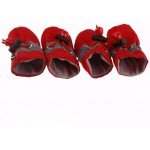 YY LIU Chaussure pour Chien Chaussette Antiderapante Chien Chaussure Chien Blessure Étanche Chaussure pour Chien pour Protégez Les Pieds du Chien des Blessures Red,#5
