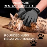 Healthy Clubs Brosse pour cheveux Gant de toilettage pour chien chat Gant de massage pour toilettage doux et efficace pour nettoyer Gants 1pcs