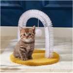 ZYYWX Cats Grooming Brushes Brosse de toilettage for Chats toiletteur arqué avec Jouet de Chat Installation détachable 30x33cm