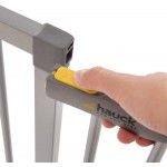 Hauck Barrière de Sécurité pour Enfants Stop N Safe 2 incl. Extension de 9 cm de 84 à 89 cm Sans Percage Métal gris