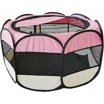 Parc pour chiots Tente pliable portable pour animaux de compagnie Cage pour chien chat chiot chenil Utilisation simple Clôture octogonale Pour petits animaux comme les chiens les chats