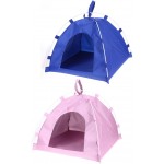YANGJINR Tente Animaux Compagnie Chien Cage Chien Chiens chenils Chat Tente de Chat Pliant lit Portable Animal nid Animal Produit Color : Blue