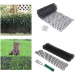 P Prettyia Lot de 11 tapis de litière pour chat et chien Protège les plantes des animaux Butoir réseau Tapis anti-chien portable