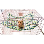 NiCWhite Hamac à suspendre en corde de coton pour hamster rat et furet jouet d'activité pour rats chinchillas furets dègues avec 4 crochets