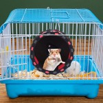Balacoo Hamster Roue De Roulement Hamster Exercice Spinner D' Or Ours Rouleau Jouet Petit Animal Roue D' Exercice Noir Rouge pour Hamster Gerbilles Souris Octodons Ou Autres Petits Animaux