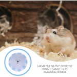 balacoo Roue d'exercice pour hamster Roue silencieuse Roue ronde Jouet pour les jupes de course souris dègues autres petits animaux 15,5 cm bleu