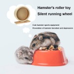 Roue De Hamster Roue De Bogie Roue d'exercice pour Petits Animaux Bois De Hamster Roue D'équilibre Amortisseur Roue D'équilibre Drôle Nid pour Hamsters Gerbilles-S
