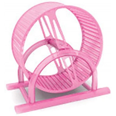 Wheel roue d'exercice de hamster silencieux roue courante Silent Spinner pour hamsters gerbilles souris petit animal de compagnie rose