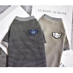 HCCY T-Shirt à Rayures à Rayures de Chat de Coiffure Coton Pur Chaud et Mode de climatisation à la Mode pour Chats Sphinx Chaton Vêtements d'hiver-Gris XL