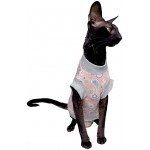 Kotomoda T-shirt pour chat Motif cachemire Rose Taille S