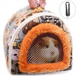 Deesen Portable Petits Animaux Sac de Transport de Hamster HéRisson en Plein Air Cobaye Rat Chinchillas Sac de Transport de Poche pour Petit Transporteur d'animaux