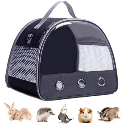 ZUKEY Sac de transport portable pour petits animaux cochons d'Inde hamster cage à oiseaux rat cochon d'Inde écureuil