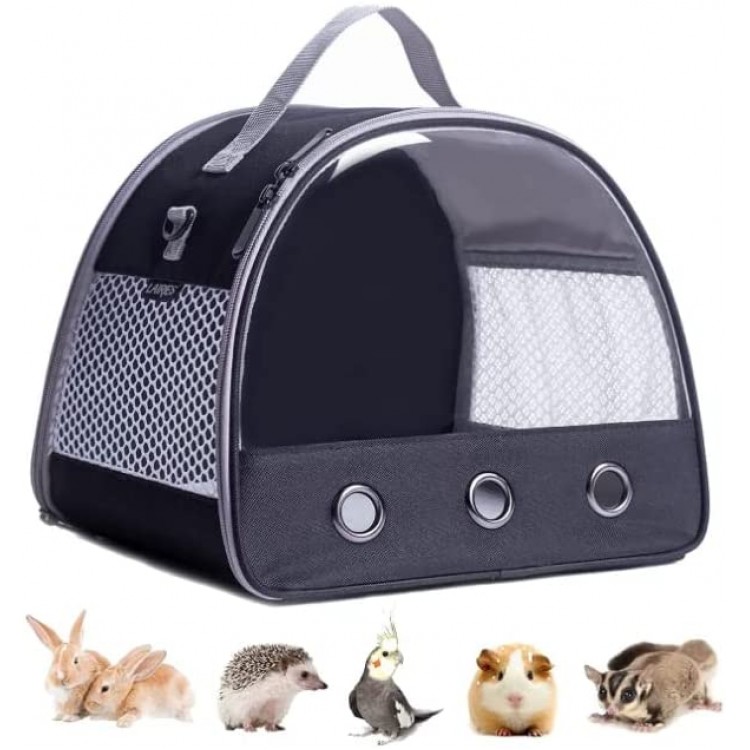 ZUKEY Sac de transport portable pour petits animaux cochons d'Inde hamster cage à oiseaux rat cochon d'Inde écureuil