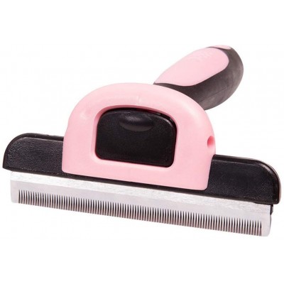 Ouvrez le peigne de noeud râteau la tête coupe peut être enlevée Outil de toilettage brosse de nettoyage design passivé nettoyage professionnel pour animaux domestiques aux cheveux longs ,S-Pink