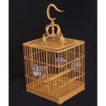 Cage à Oiseaux Cage de bain en plastique carré cage de baignade d'oiseaux Perroquet perroquet portable suspendue cage d'oiseau avec tige permanente et tasse d'alimentation Cage Oiseau Color : B