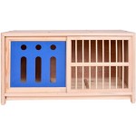 Cage À Oiseaux Nouveau Support De Panneau en Aluminium-Plastique Résistant À La Lumière Cage D'appariement De Pigeon Color : Wood Color S : 90 * 45 * 50cm