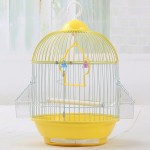 Cage à Oiseaux Petit oiseau rond de la peau de tigre perroquet perrorot métal métal cage cage accessoires de jardin de décoration extérieure suspendue extérieure avec SupportRoulant Color : A