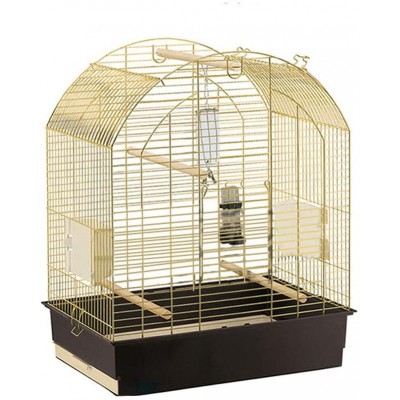 Cages à Oiseaux Cage à Oiseaux en Acier Inoxydable Grand Parrot Grive Pigeon Villa Portable Petits Oiseaux Sized Cage Voyage Pet Home Color : B