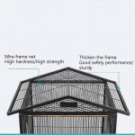 jinyi2016SHOP Cage à Oiseaux Grand Toit Perroquet Cage Noir Phoenix Cage Cage Bird Cage Grand Taille for Troupeau d'oiseaux perruches Canaries Cage Oiseau Color : Black