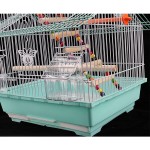 xinxinchaoshi Cage Oiseau Cage d'oiseau Perroquet Grande Villa Petit Oiseau Cage Cage de Toit métal Cage ornemental Cage à Oiseaux Size : M