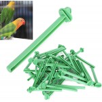 Bâton de support d'oiseau bâton debout d'oiseau barre debout de perruche en plastique légère pour les inséparables oiseaux perroquets perroquets perroquets