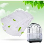 Catkoo Accessoires pour oiseaux Filet en nylon ventilé Housse anti-poussière Pour cage à oiseaux Blanc S