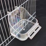 N C Sudaxinhong-FR Boîte à Oiseaux Boîte Perroquet Accessoire à la Cage de Bain pour Petits Oiseaux Parakeet Budgerigar Bleu ou Transparent Color : Blue