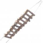 Oiseau échelle pont jouets pour animaux de compagnie longues échelles d'escalade balançoire jouets à mâcher accessoires de cage suspendue Hamster souris écureuil perroquet40cm