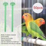 SALUTUYA Barre de Support de perroquets 50pcs pour Accessoire de Cage de Barre Debout d'oiseaux