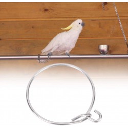 Semiter Cadeau d'été Accessoire Durable de Cage à Oiseaux 5 pièces Anneau de Pied d'oiseau en métal réutilisable Contre la Corrosion pour Anneau de Pied de Cage à Oiseaux d'oiseau