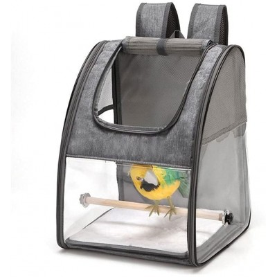 YHshop Cage d'oiseau Bird Perroquet Porte-Oiseau Voyage Cage Cage Cage PLAISIN avec Perche Porte Porteur pour Perche PARROTE Chat Cage d'oiseau vol