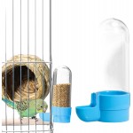 Bouilloire Distributeur d'eau Automatique pour Oiseaux,Le Distributeur Automatique d'eau pour Oiseaux empêche Le déversement Abreuvoir à Oiseaux Mangeoire à Suspendre dans Une Cage à Oiseaux
