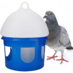 KASD Mangeoire Automatique pour Oiseaux avec Ensemble de tuyaux rotatifs Abreuvoir pour Pigeons d'oiseaux de Compagnie2L