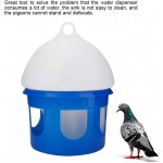 Les-Theresa Mangeoire à Oiseaux Grande capacité Mangeoire à Oiseaux Automatique Distributeur d'eau Abreuvoir Cages Conteneur de Pot d'eau2L