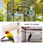 Mangeoire Oiseaux Cage Plastique 2Pcs Abreuvoir Oiseaux Cage avec CuillèRe à Manger pour Oiseaux pour Perroquet Pinsons Canaris