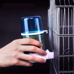pzcvo Abreuvoir Oiseaux pour Cage Mangeoires à Oiseaux Perruche Distributeur d'eau Hamster Alimentaire Distributeurs Ténébrion Chargeur Blue,415ml