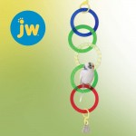 JW Pet Company Activitoy Olympia Jouet en Forme d'anneaux pour Oiseau Couleurs Variables