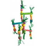Namgiy Jouet à mâcher pour perroquet échelle à suspendre balançoire jouet pour oiseau perroquet ara inséparable gris du Gabon accessoire pour cage