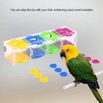 Smandy Jouets pour Oiseaux Jouets colorés pour perroquets Intelligence Formation intéressante pour Les Oiseaux Jeu de Puzzle interactif pour perroquets Oiseaux Perruche cacatoès