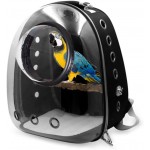 Xzbnwuviei Cage de transport légère pour animal domestique Sac de voyage pour perroquet Respirante Transparente Capsule spatiale