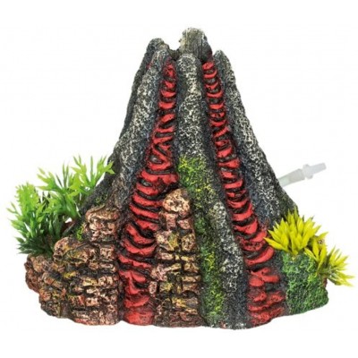 Nobby Volcan avec Plantes Décoration pour Aquarium 14 x 13 x 12,5 cm